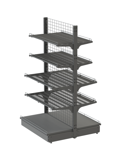 Стеллаж островной сетчатый